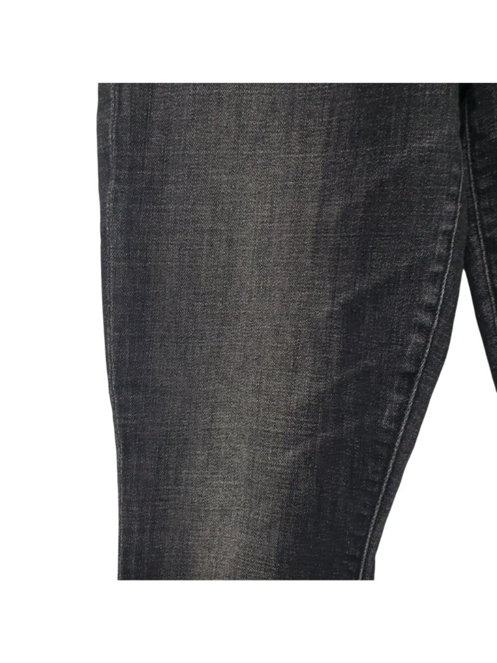 Mother The Looker Ankle Fray $208 Stargazing Faded Black Raw Hem Jeans 27 - Picture 10 of 14